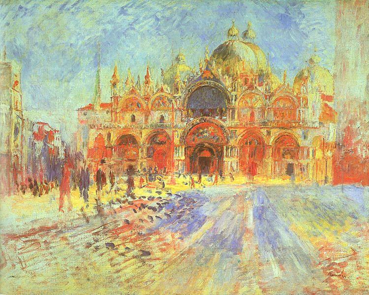 Pierre Renoir Venezia-Piazza San Marco oil painting picture